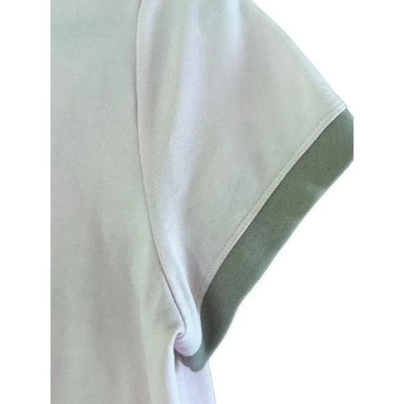 Nike Golf Dri-Fit pink White Short Sleeve Button Up Polo Shirt Size Medium - Picture 8 of 8
